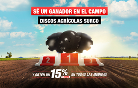 Ferreyros | 15% descuento en discos agrícolas Surco